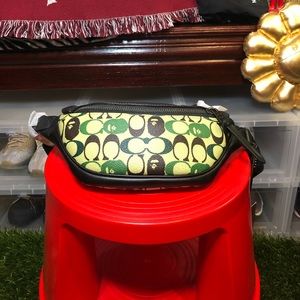Coach Bape Rivington Belt Bag Green